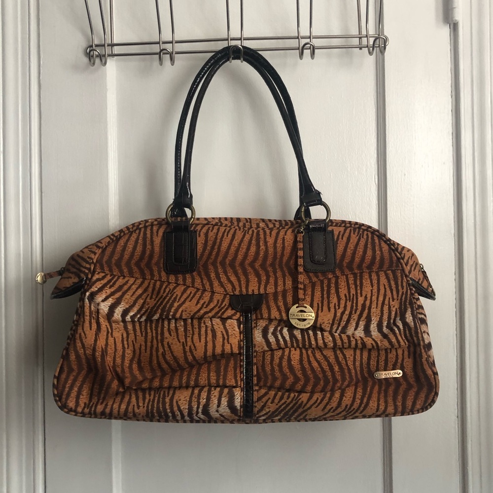 Travelon Tiger Print Carry All Weekender Bag